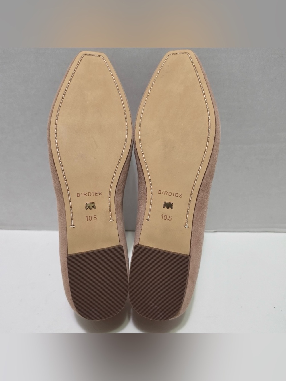 BIRDIES Blush Suede Ballet Flats - Picture 9 of 10